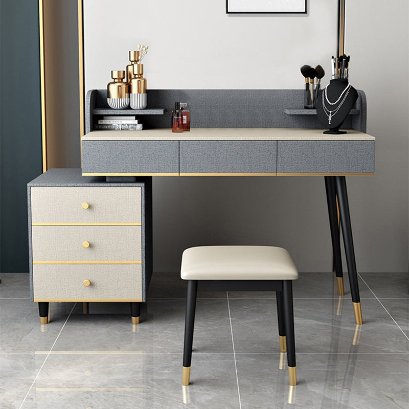 15.74" Wide Make-up Vanity with Drawer Modern Style Wooden Makeup Table