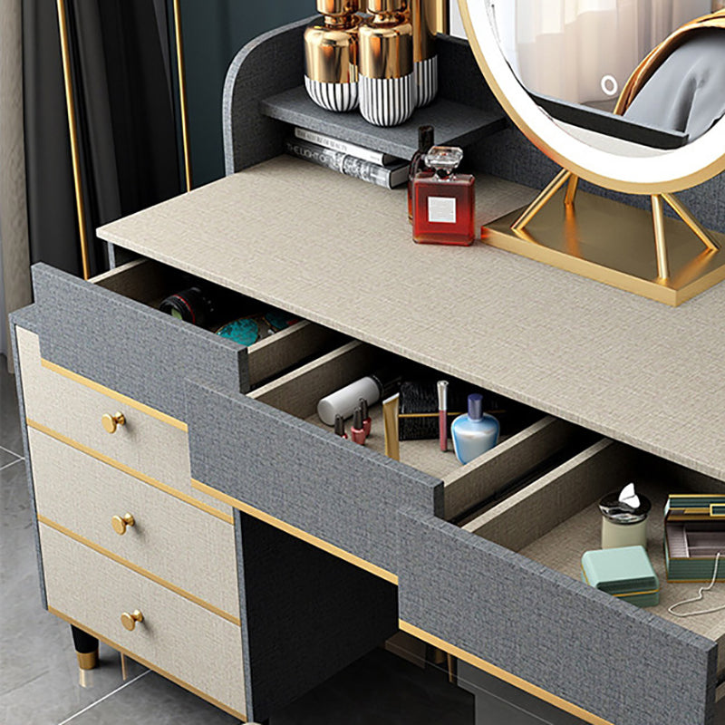 15.74" Wide Make-up Vanity with Drawer Modern Style Wooden Makeup Table