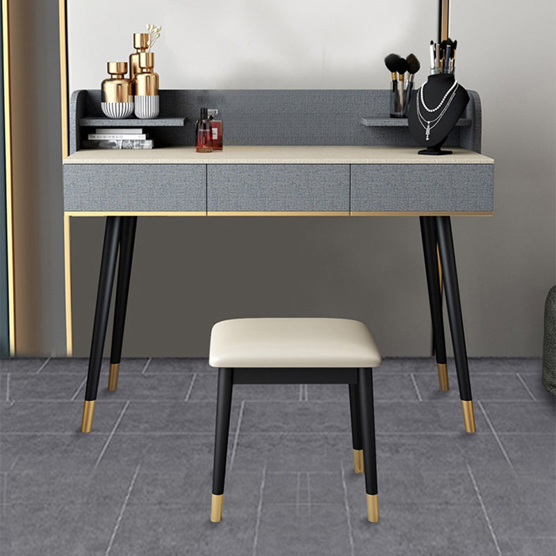 15.74" Wide Make-up Vanity with Drawer Modern Style Wooden Makeup Table