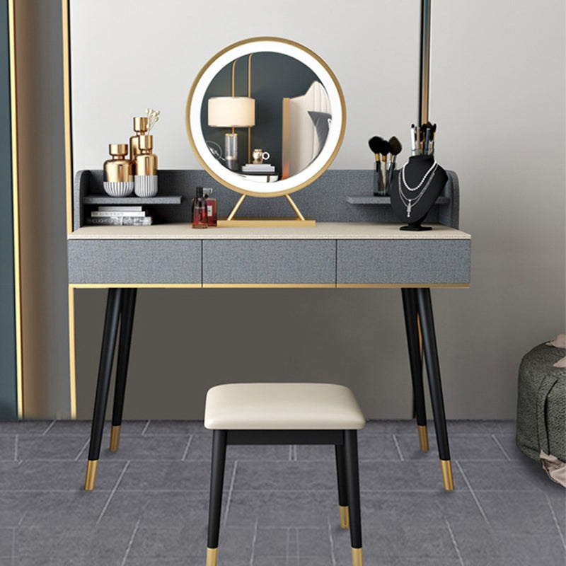 15.74" Wide Make-up Vanity with Drawer Modern Style Wooden Makeup Table