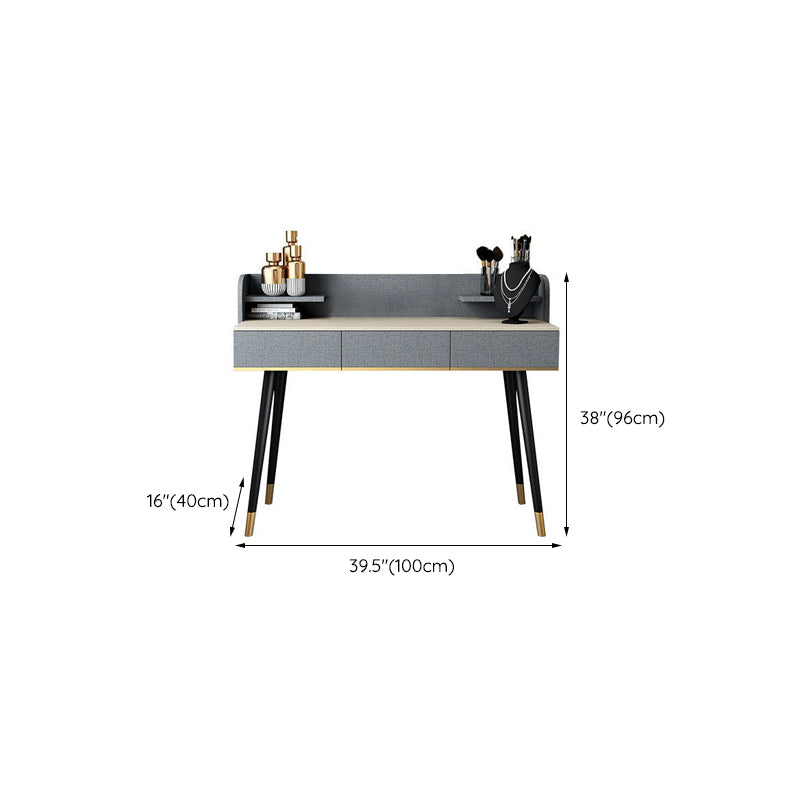 15.74" Wide Make-up Vanity with Drawer Modern Style Wooden Makeup Table