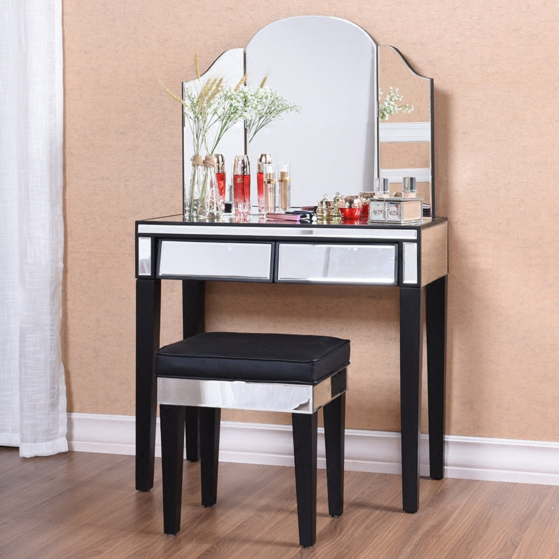 Contemporary Vanity Dressing Table Solid Wood Makeup Vanity Desk
