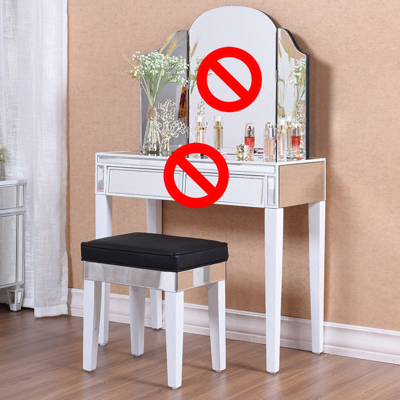 Contemporary Vanity Dressing Table Solid Wood Makeup Vanity Desk