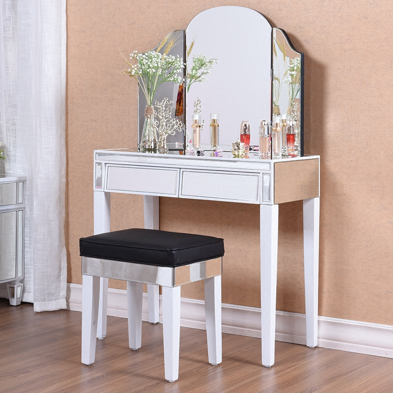 Contemporary Vanity Dressing Table Solid Wood Makeup Vanity Desk