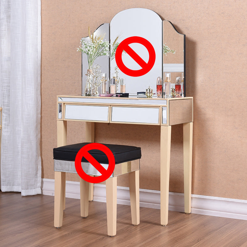 Contemporary Vanity Dressing Table Solid Wood Makeup Vanity Desk
