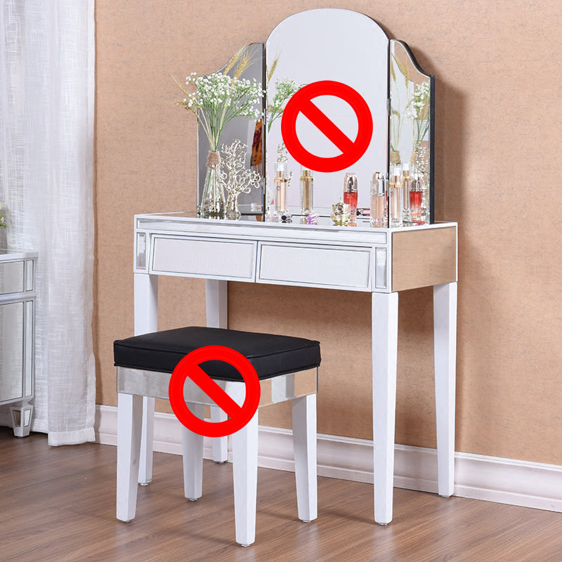 Contemporary Vanity Dressing Table Solid Wood Makeup Vanity Desk