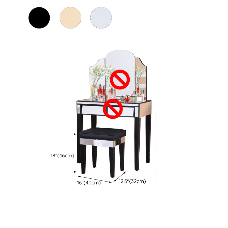 Contemporary Vanity Dressing Table Solid Wood Makeup Vanity Desk