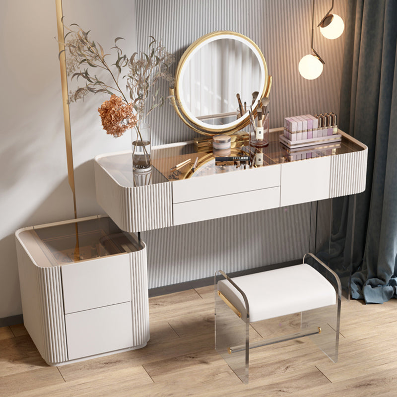 Contemporary Wooden Make-up Vanity 5-Drawers Vanity Dressing Table Set