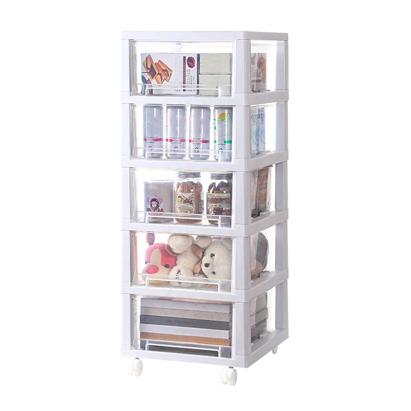 Modern Plastic File Cabinet Drawers Filing Cabinet with Castors