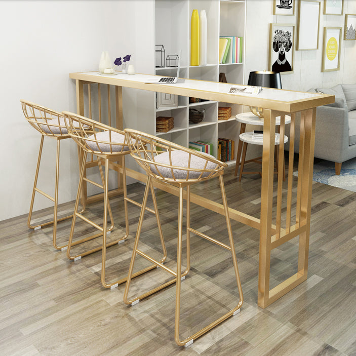 1/2/4 Pieces Bar Stool and Table Set Rectangular Pub Dining Set