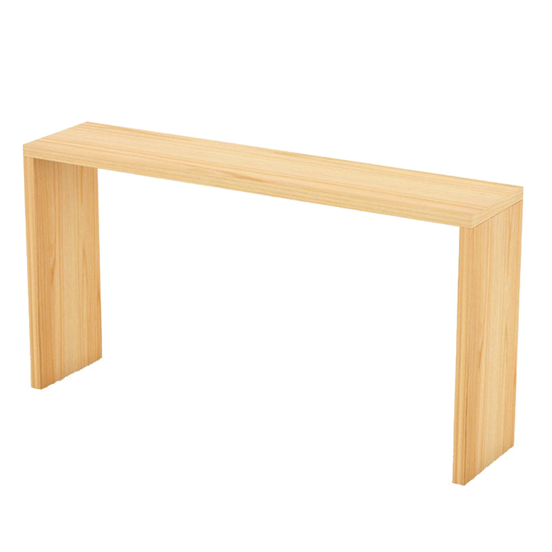 Contemporary 1/2/5/9 Pieces Bar Table Set Rectangle Wooden Bar Table with High Stools