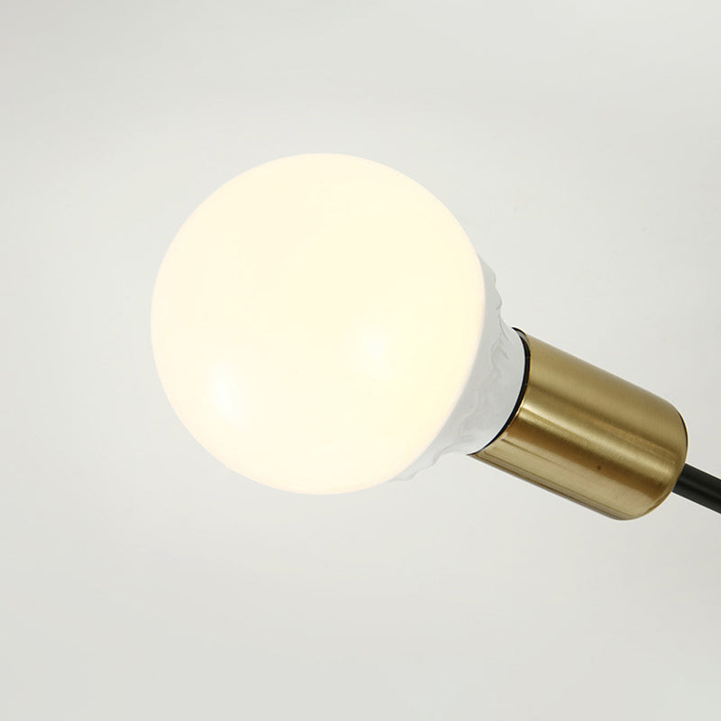 Sputnik Semi Flush Mount Industrial Metal Flush Ceiling Light Fixture