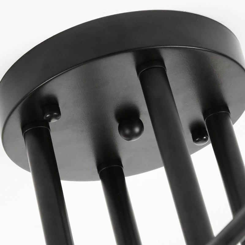 Sputnik Semi Flush Mount Industrial Metal Flush Ceiling Light Fixture