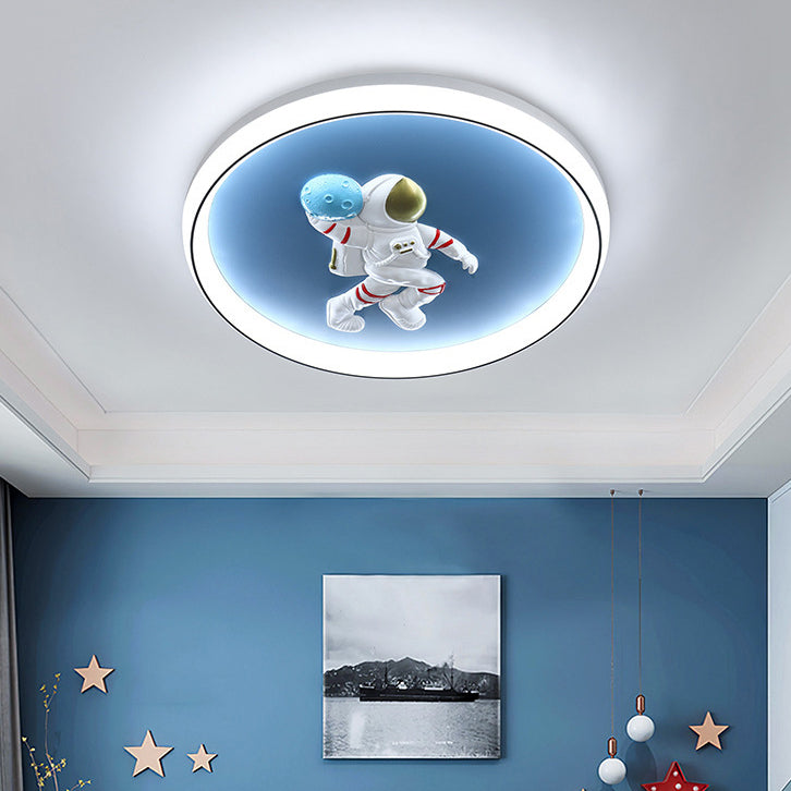 Nordic LED Ceiling Lamp Macaron Flush Mount Light Fixture for Kids' Room