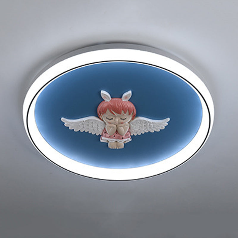 Nordic LED Ceiling Lamp Macaron Flush Mount Light Fixture for Kids' Room