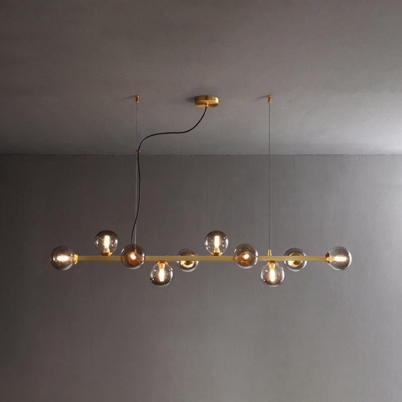 Contemporary Island Light Glass Hanging Light for Dining Room