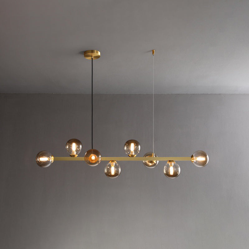 Contemporary Island Light Glass Hanging Light for Dining Room