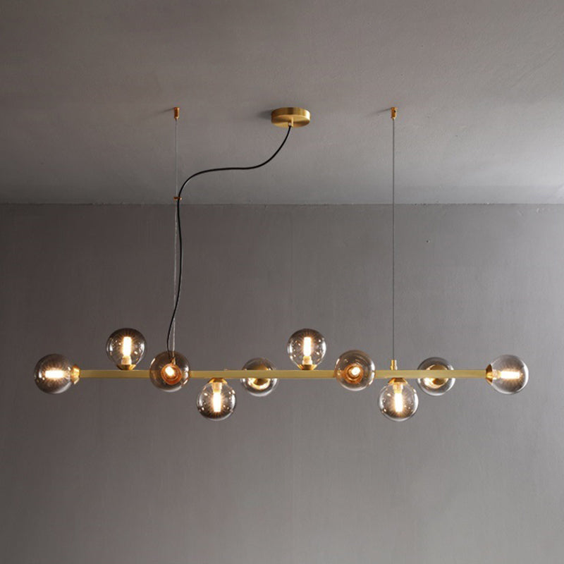 Contemporary Island Light Glass Hanging Light for Dining Room