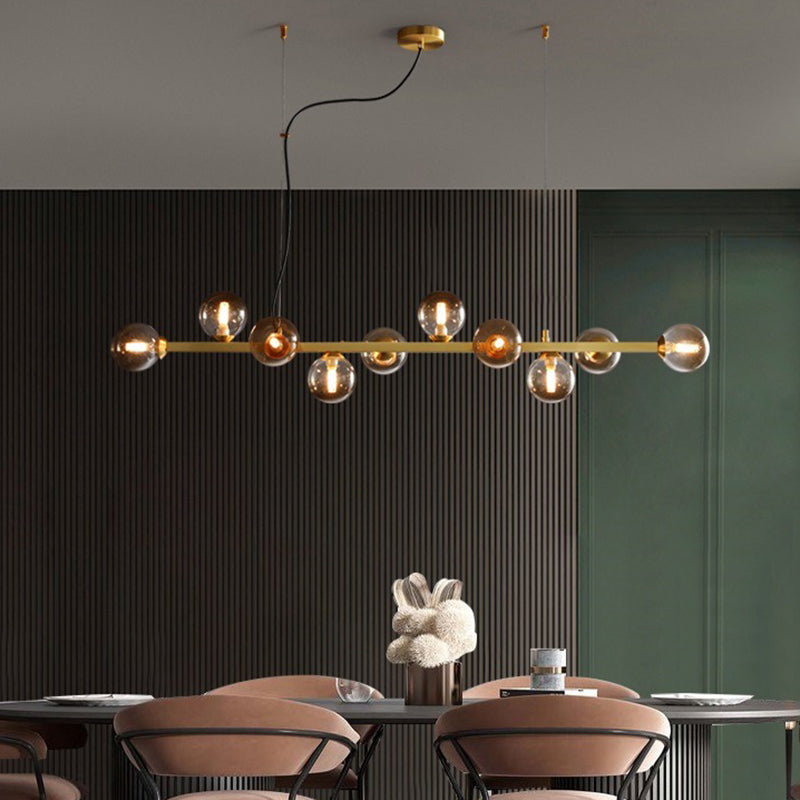 Contemporary Island Light Glass Hanging Light for Dining Room