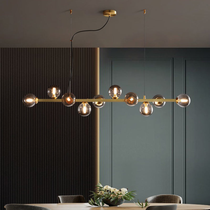 Contemporary Island Light Glass Hanging Light for Dining Room