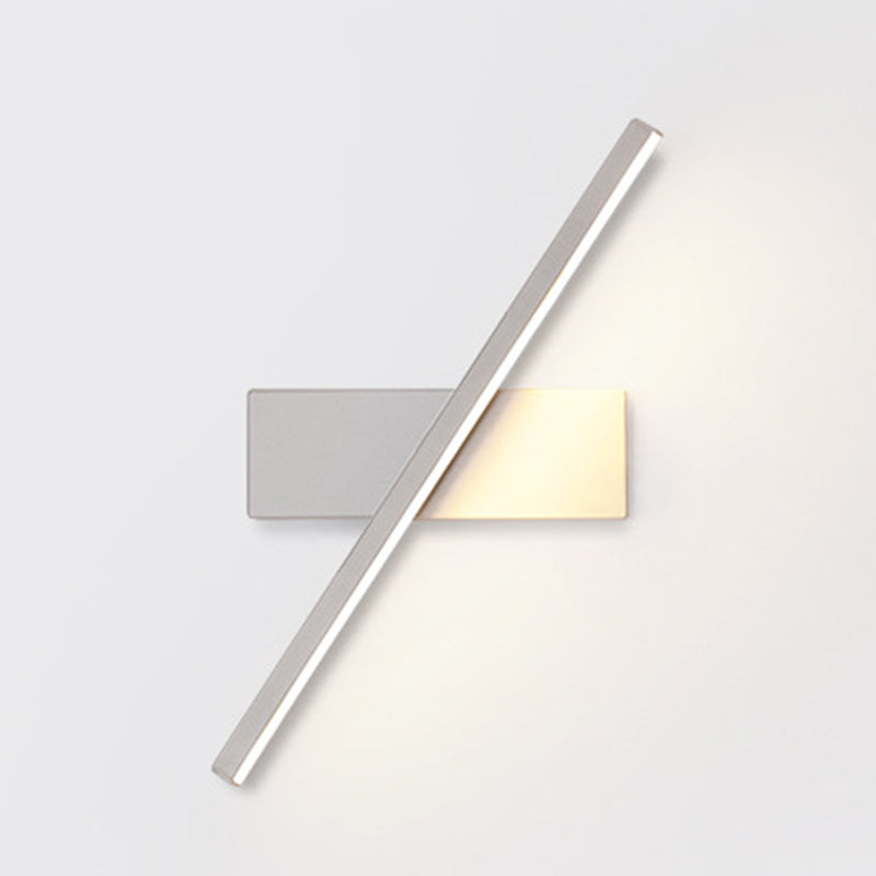 Rotatable Wall Lamp Modern LED Wall Mount Lamp with Silica Gel Shade for Bedroom