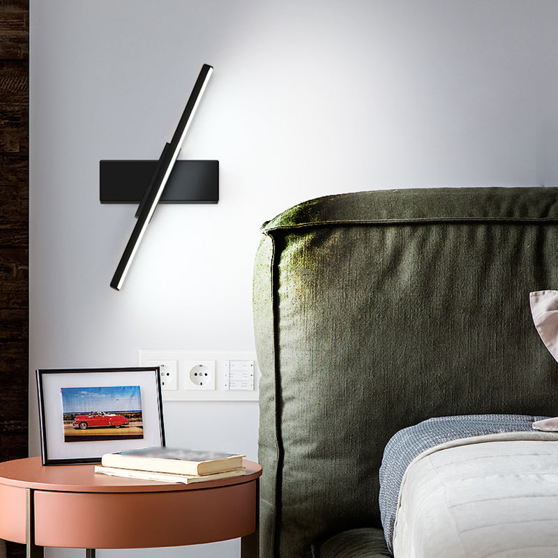 Rotatable Wall Lamp Modern LED Wall Mount Lamp with Silica Gel Shade for Bedroom