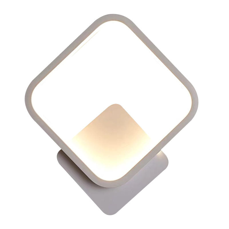 Square Wall Light Sconces Modern Metal 1 Light Wall Mount Light Fixture