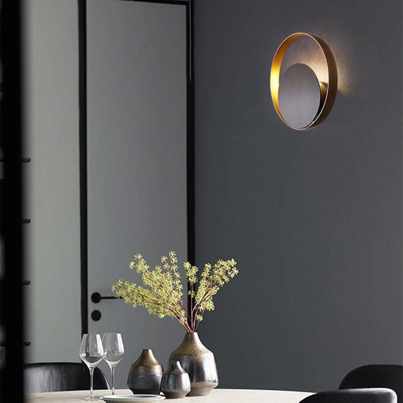 Postmodern Wall Lamp 1-Light Wall Mount Lamp with Metal for Living Room