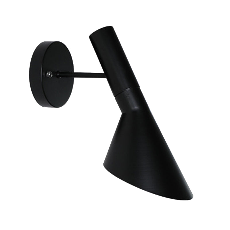 Contemporary Wall Light Black/White Metal Lighting for Living Room