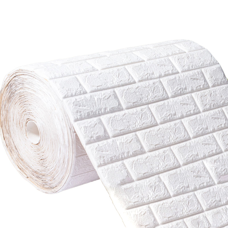 Modern Wall Ceiling Peel and Stick 3D Embossed Wall Paneling in White