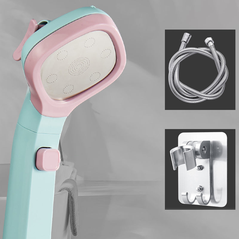Modern Plastic Shower Head Wall-mounted Shower Head with Adjustable Water Flow
