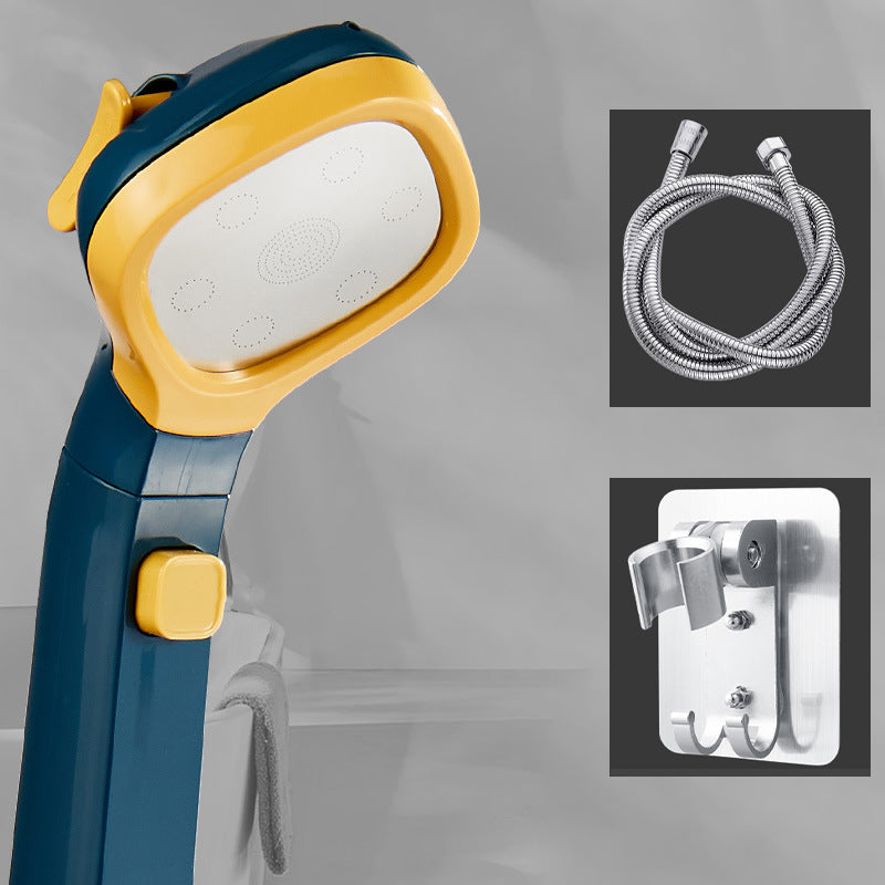 Modern Plastic Shower Head Wall-mounted Shower Head with Adjustable Water Flow