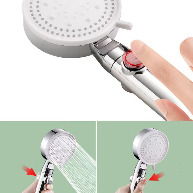 Plastic Bathroom Shower Head Wall-mounted Shower Head with Adjustable Spray Pattern