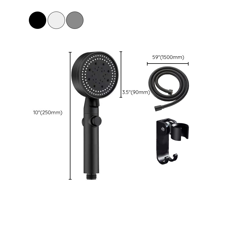 Plastic Bathroom Shower Head Wall-mounted Shower Head with Adjustable Spray Pattern
