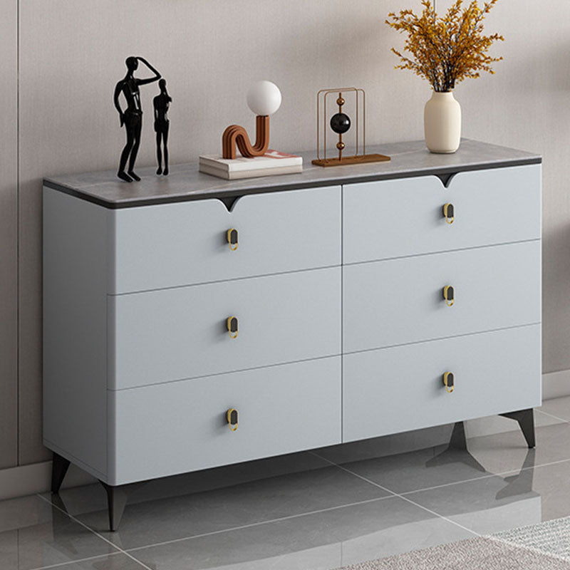 Stone Contemporary Storage Chest Bedroom Chest with Black Legs