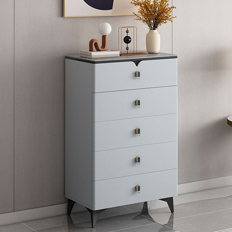 Stone Contemporary Storage Chest Bedroom Chest with Black Legs