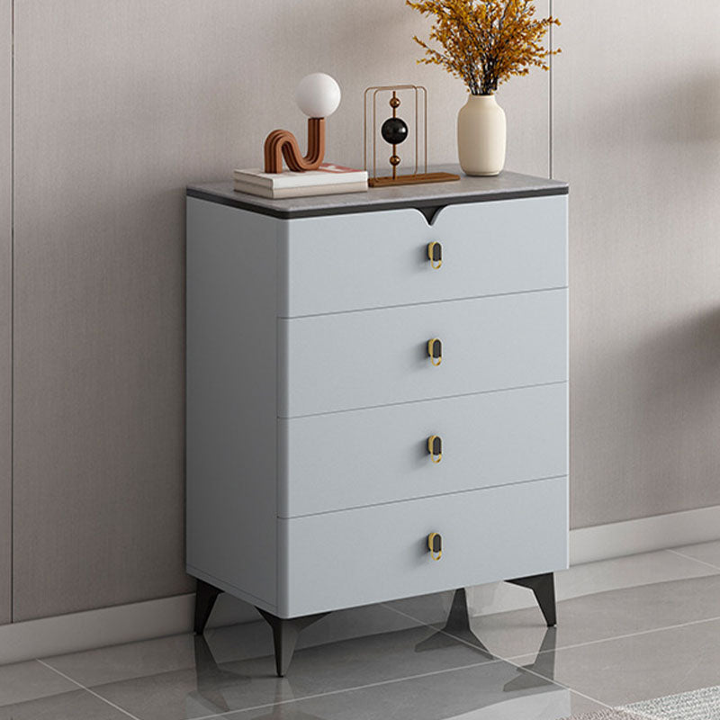 Stone Contemporary Storage Chest Bedroom Chest with Black Legs