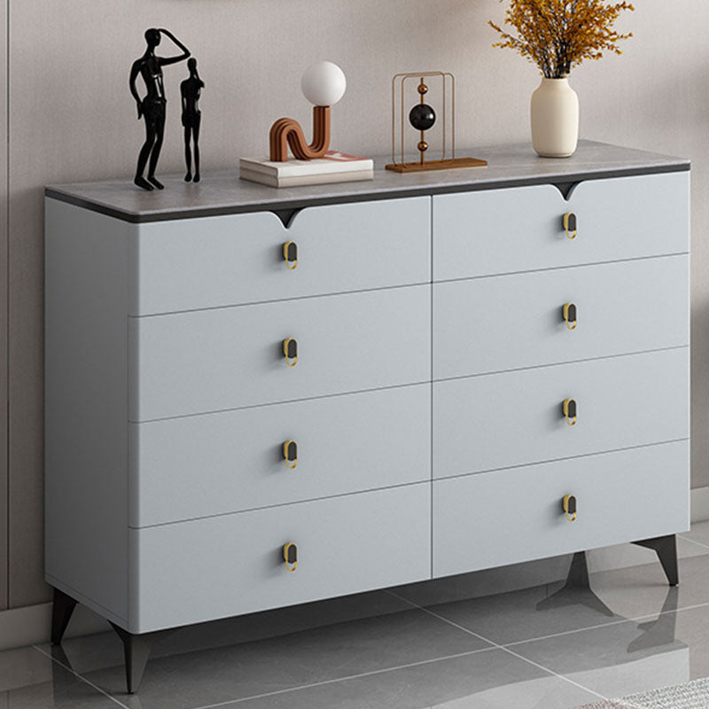 Stone Contemporary Storage Chest Bedroom Chest with Black Legs