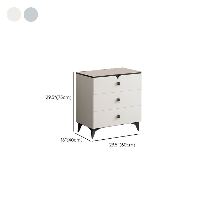 Stone Contemporary Storage Chest Bedroom Chest with Black Legs