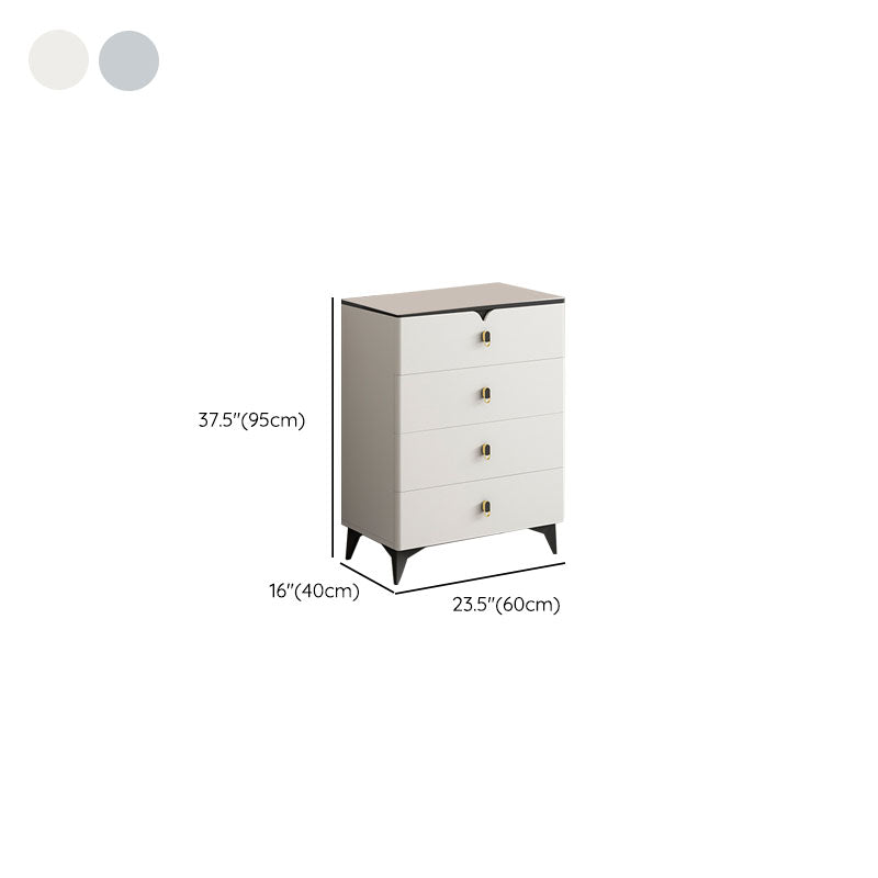 Stone Contemporary Storage Chest Bedroom Chest with Black Legs