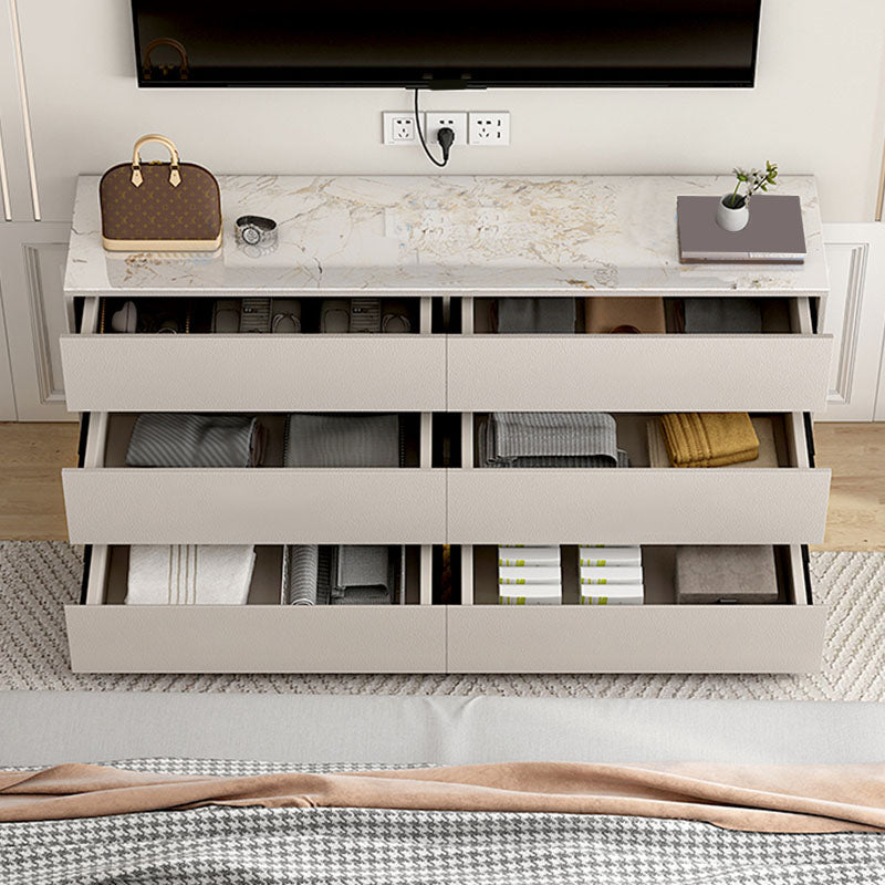 13.65-inch Width Contemporary Storage Chest Dresser Stone Dresser