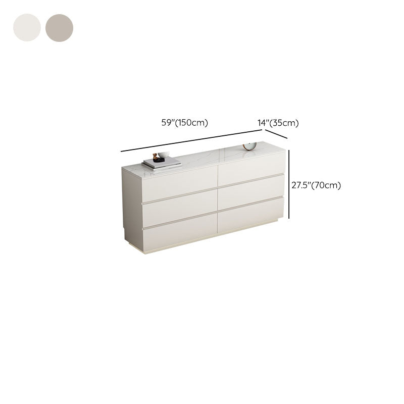 13.65-inch Width Contemporary Storage Chest Dresser Stone Dresser