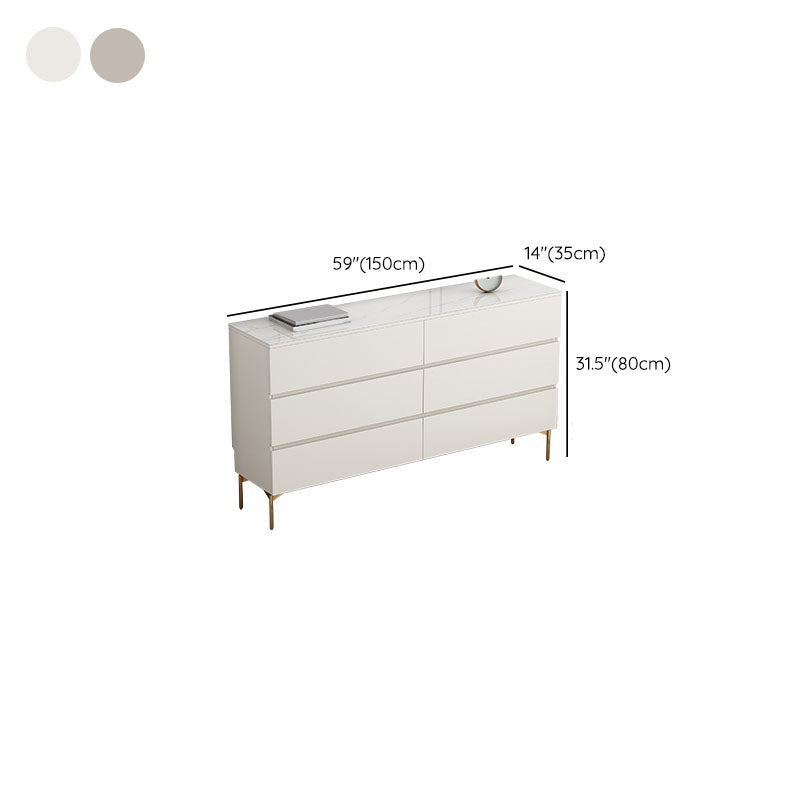 13.65-inch Width Contemporary Storage Chest Dresser Stone Dresser