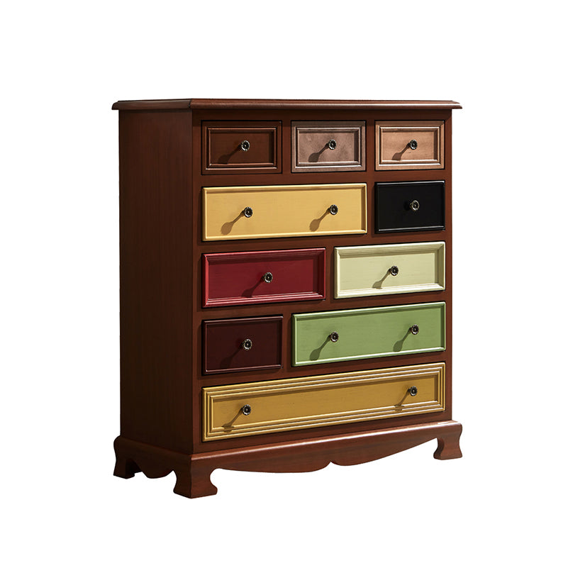 Coastal Storage Chest Dresser Solid Wood Dresser with 7/10/12 Drawers