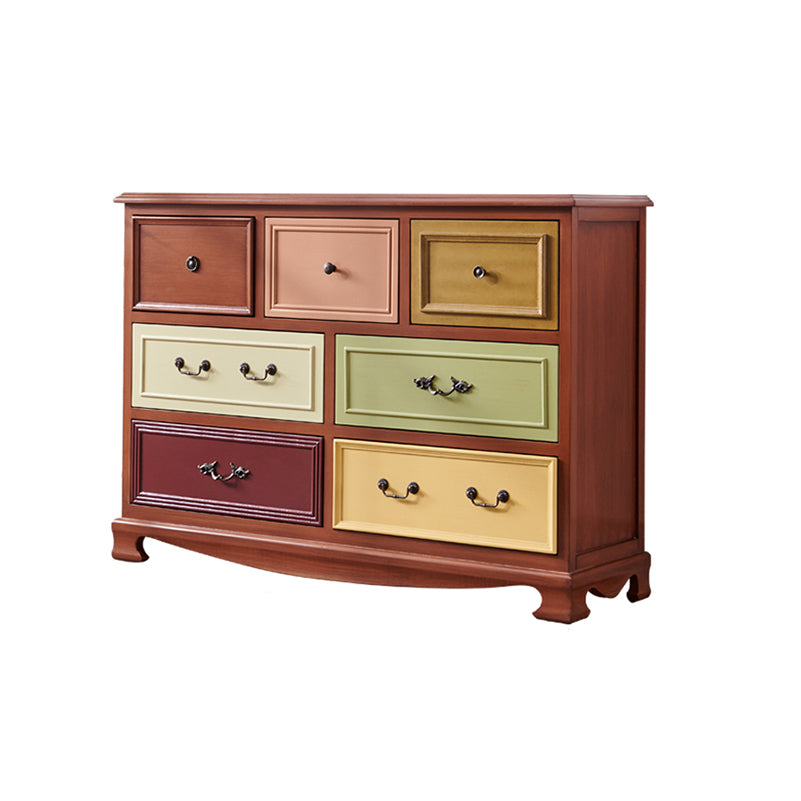 Coastal Storage Chest Dresser Solid Wood Dresser with 7/10/12 Drawers