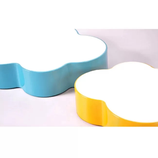 Bonbonfarbene Cloud Flush Deckenleuchte Cartoon Acryl Deckenlampe für Kinderzimmer