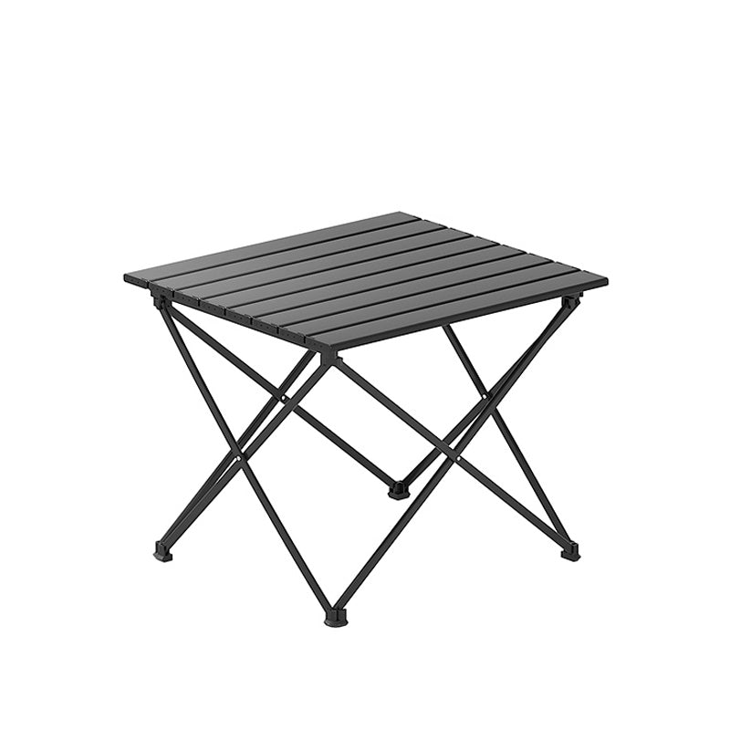 Industrial Style Patio Table Outdoor Rectangular Metal Camping Table