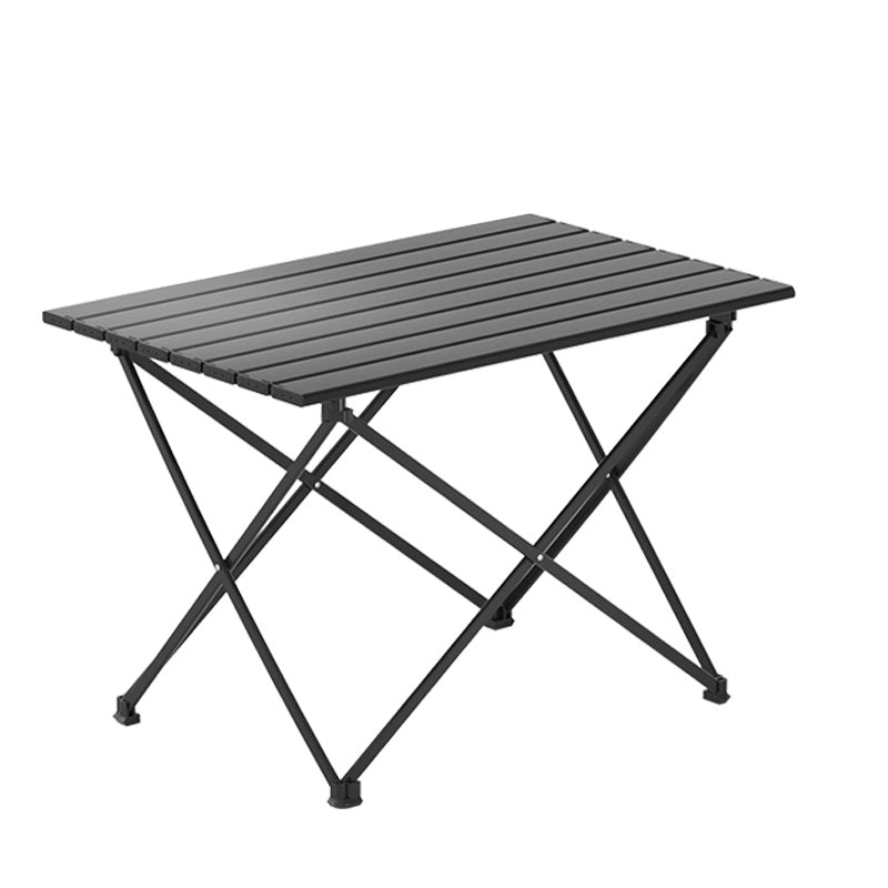 Industrial Style Patio Table Outdoor Rectangular Metal Camping Table