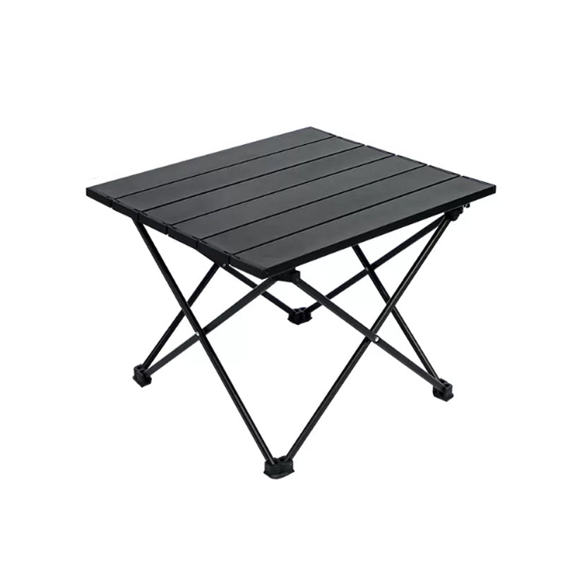Industrial Style Patio Table Outdoor Open-air Rectangular Metal Camping Table
