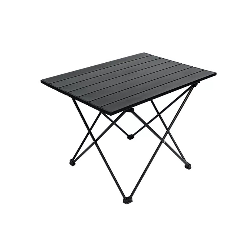 Industrial Style Patio Table Outdoor Open-air Rectangular Metal Camping Table